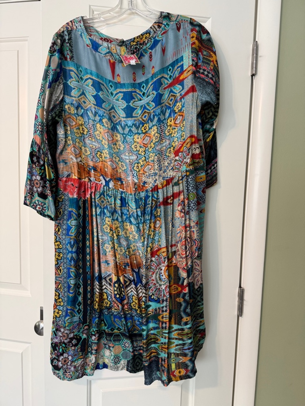 Johnny Was silk Women's Boho Dress - Picture 2 of 6